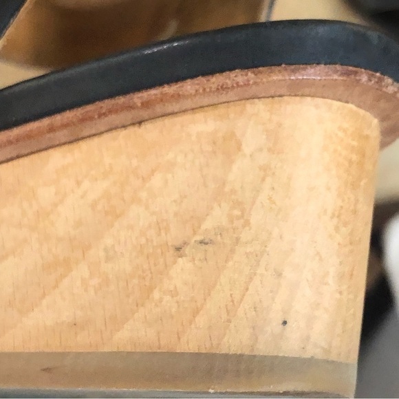 COCLICO black leather sandals with block heel. Made in Spain. Size 37.5 (6.5 US) - Picture 9 of 10